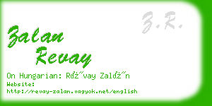 zalan revay business card